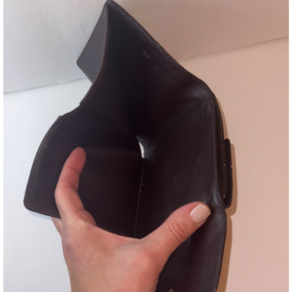 LOUIS VUITTON Vernis Elise Wallet M93523 Amarante burgundy Trifold Double Snap - Picture 11 of 12